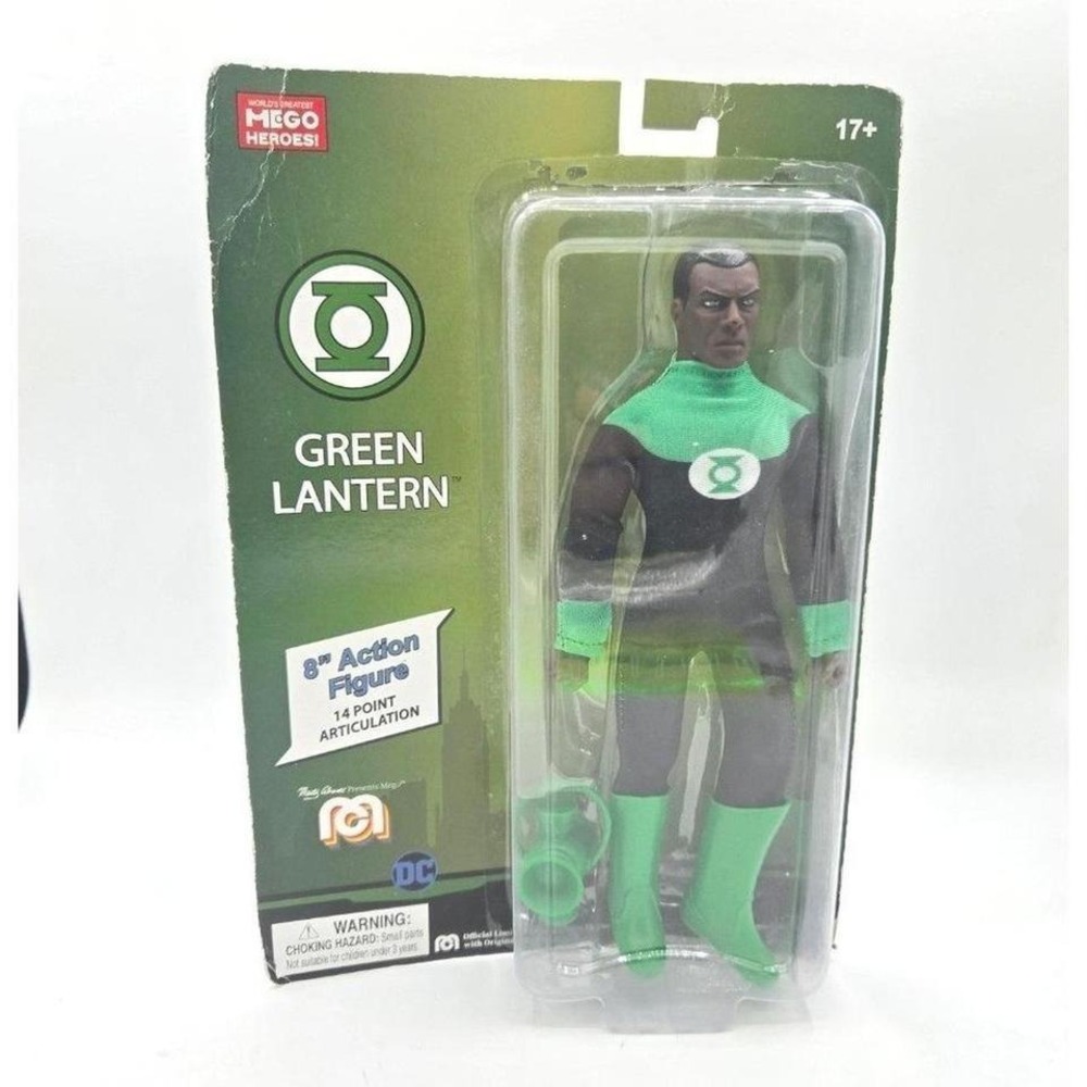 Mego‎ DC Heroes John Stewart Green Lantern 8" Action Figure (2019)